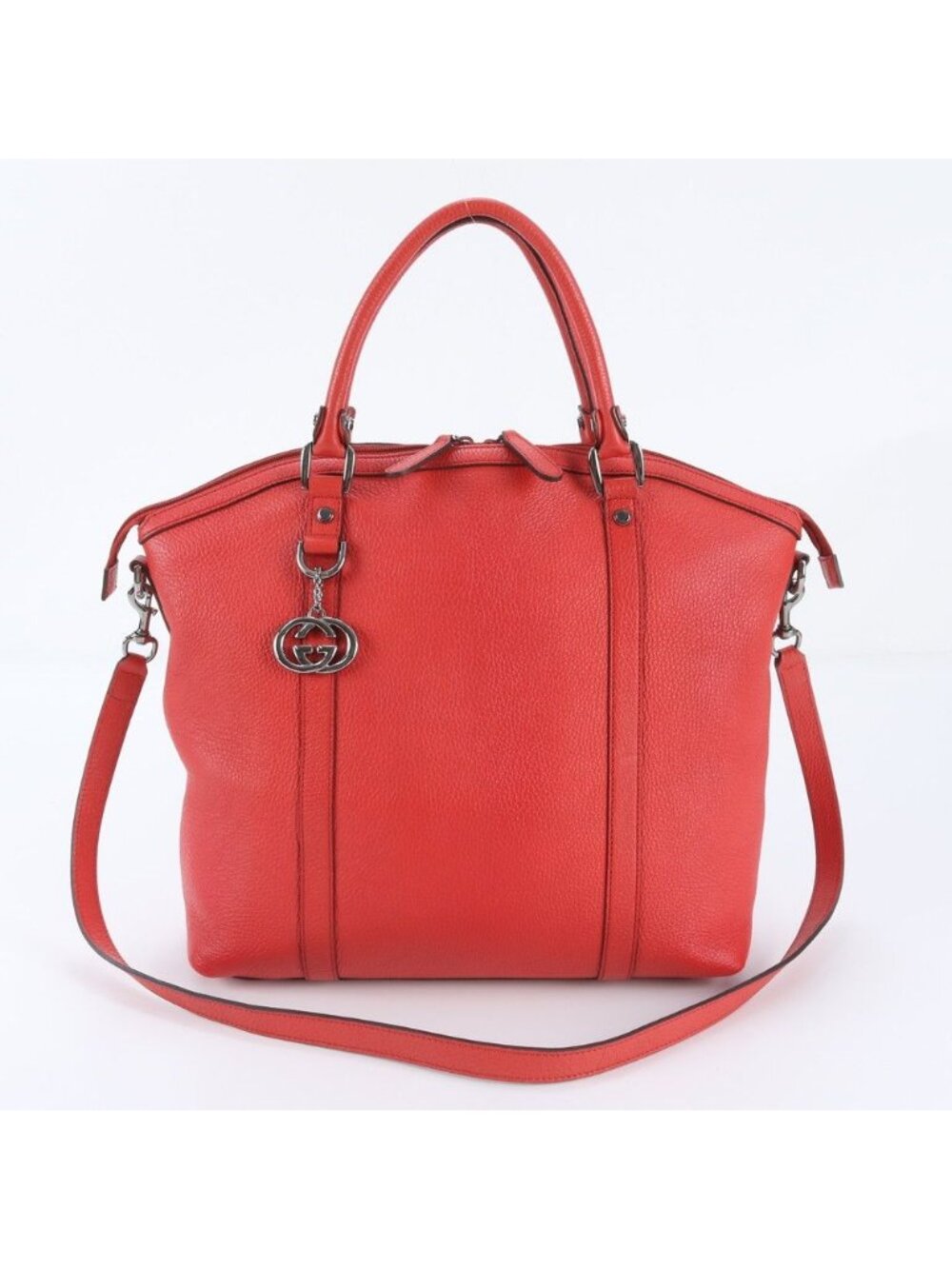 Gucci Interlocking G Leather 2-Way Shoulder Bag Crossbody Hand